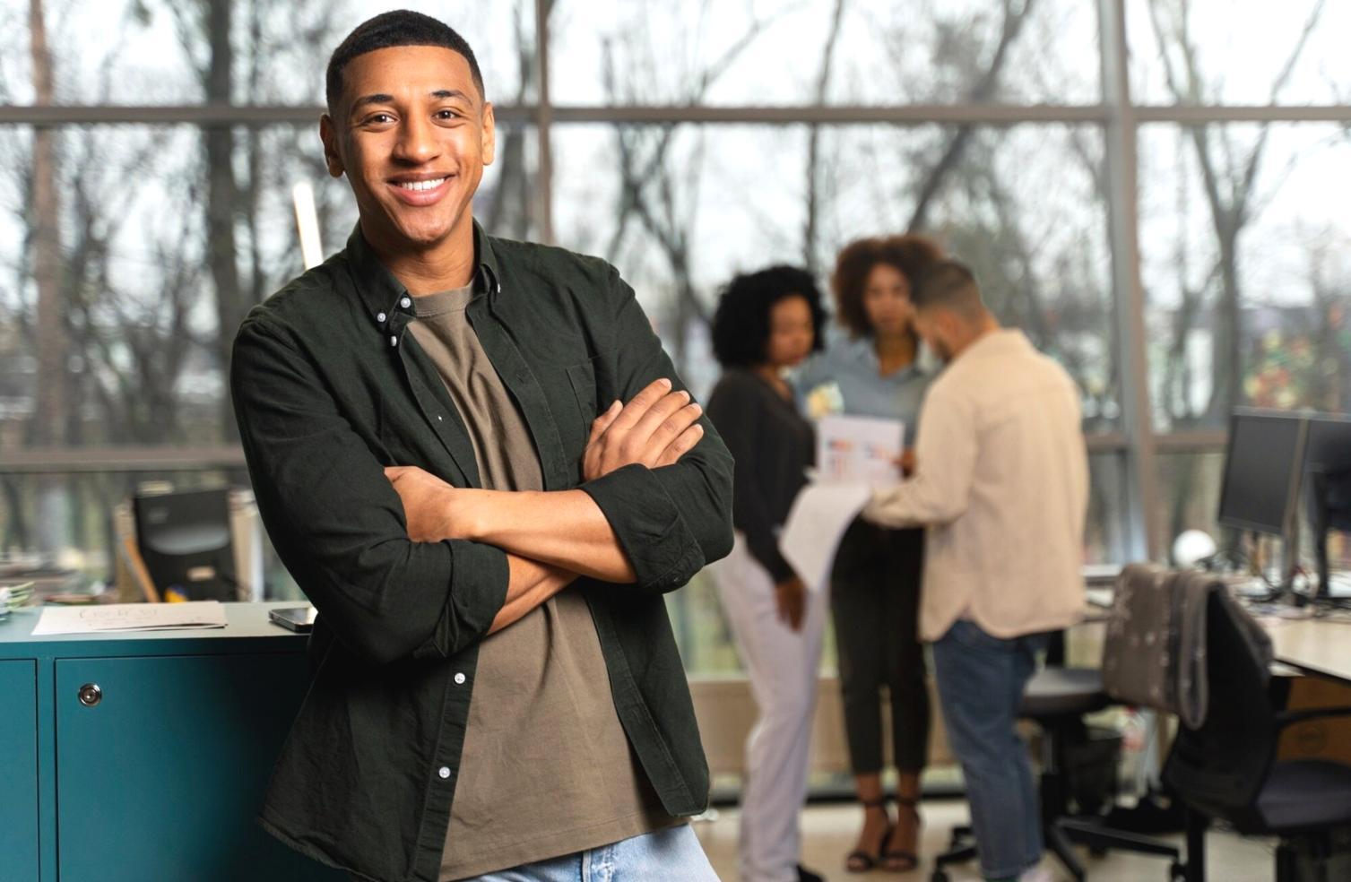 Group discussion about money management strategies